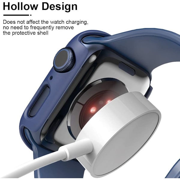 2 kpl kovaa koteloa Apple Watch SE/Series 6/5/4 40 mm:lle 9H Te