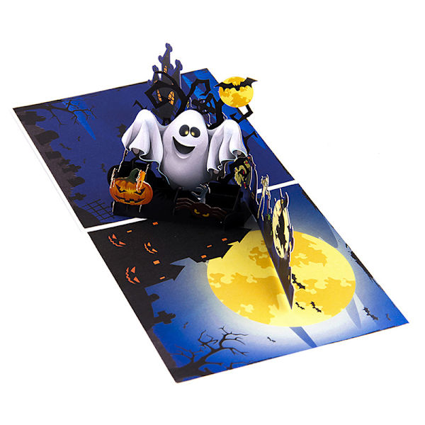5 st Halloween Kreativa 3D-kort Ritual Tredimensionella Handma