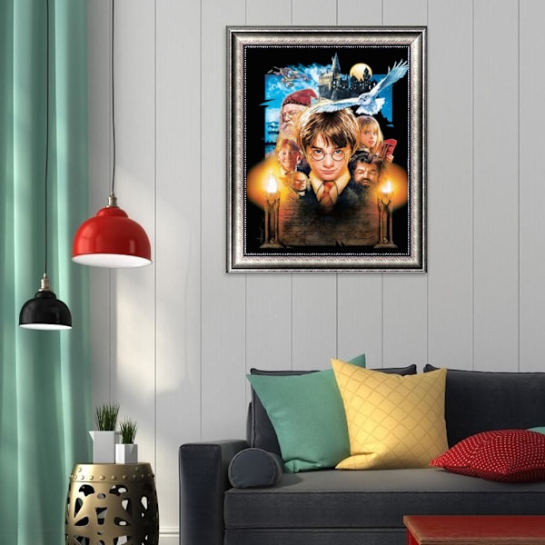 Et stykke 30 x 40 cm 5D diamantmaleri efter nummer kits, krystal
