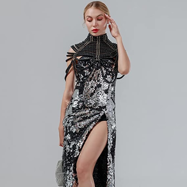Pärl Body Chain Behå - Fashion Axel Halsband Behå C