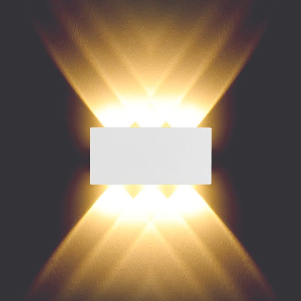 Indoor white down and down wall light 6W led waterproof aluminum