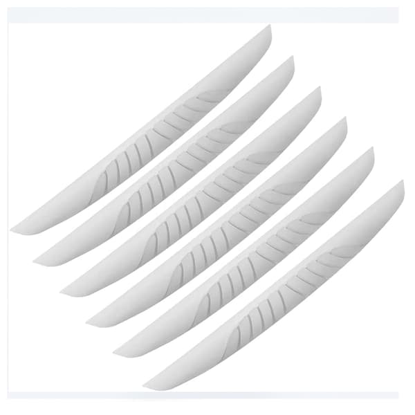 6-pack premium dörrskydd, PVC, vit