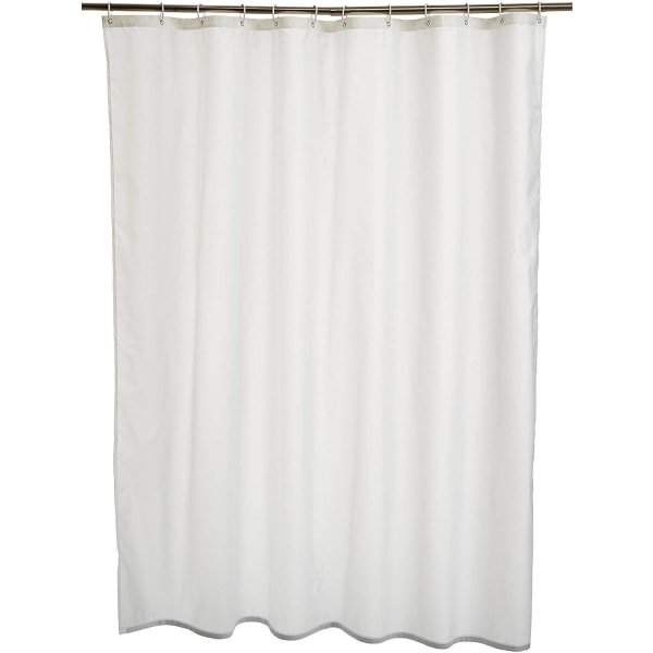 Solid Colour Fabric Shower Curtain Mould Resistant and Water Rep