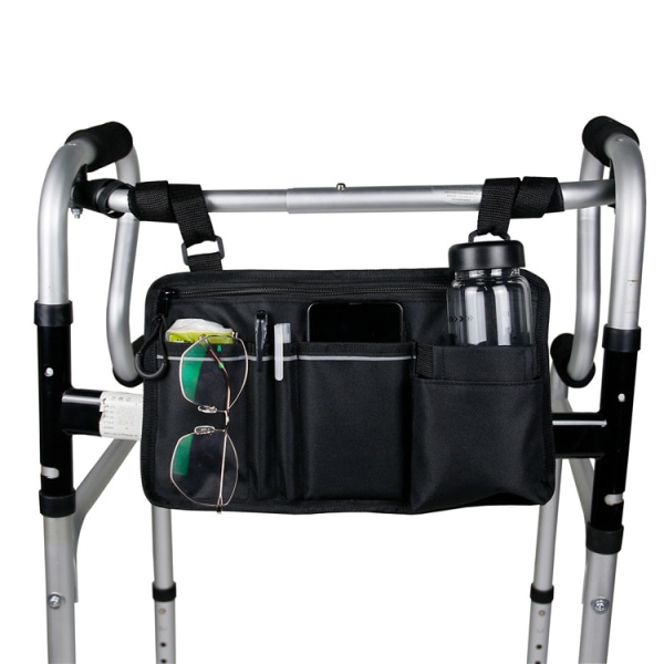et stykke kørestolsopbevaringstaske, kørestolstaske, hængende armlæn