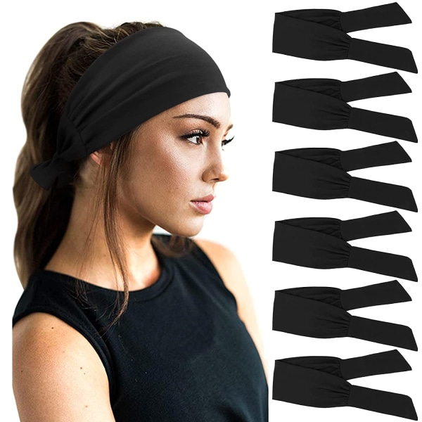 6 PCS Adjustable Headbands for Women Knotted Headbands Elastic N