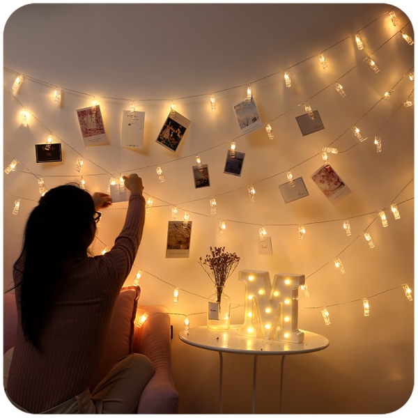 LED String Lights for Home Decoration 6m 40 Light Sheets Light L