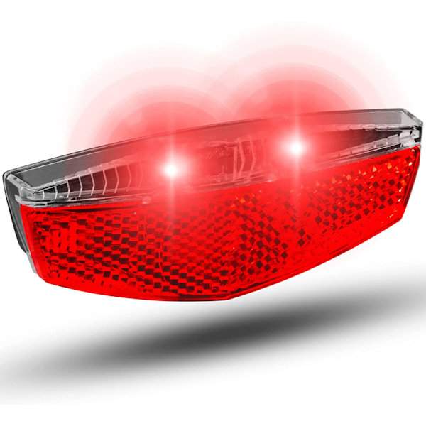 Bagagebærer baglygte, LED, med parkeringslysfunktion, Dy