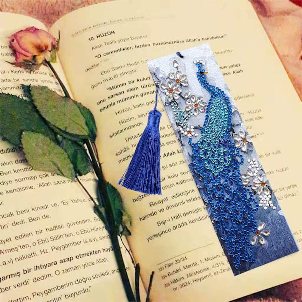5D timanttitahna maalaussetti, DIY timanttimaalauskirjanmerkit,