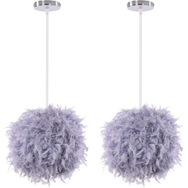 Fjer Pendellampe, Moderne 30CM Kugle Lysekrone, E27 Ceilin