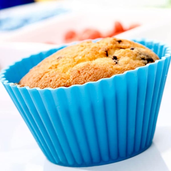 Silikone muffinforme - 25 stk - Genanvendelig cupcake form - BPA