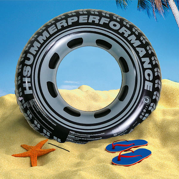 PVC oppblåsbar Creative Tire svømmebøye oppblåsbar voksen ti