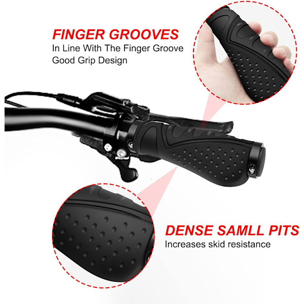 Cykelstyr Greb Gummi Skridsikre Ergonomiske MTB Greb B