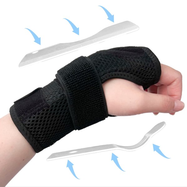 Håndledsstøtte Skinne-justerbar venstre håndledsstøtte Åndbar Ca