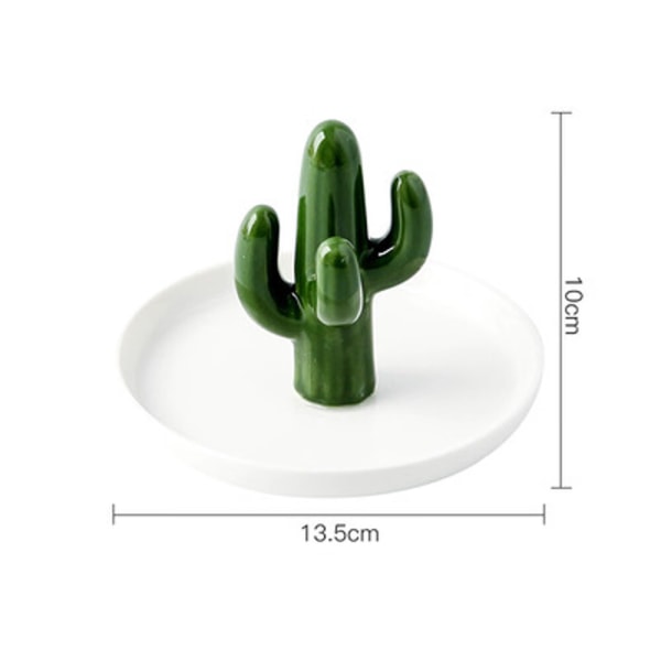 Cactus Ring Holder Vihreä korulautanen sormuksille Korvakorut Bra