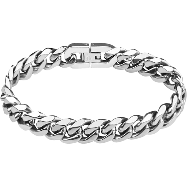 Miesten Curb Chain -ruostumattomasta teräksestä valmistettu rannekoru, paksu mesh-ketjurannekoru, paksu hiphop-rannekoru, trendikäs ketju, punk-räppärin koru F