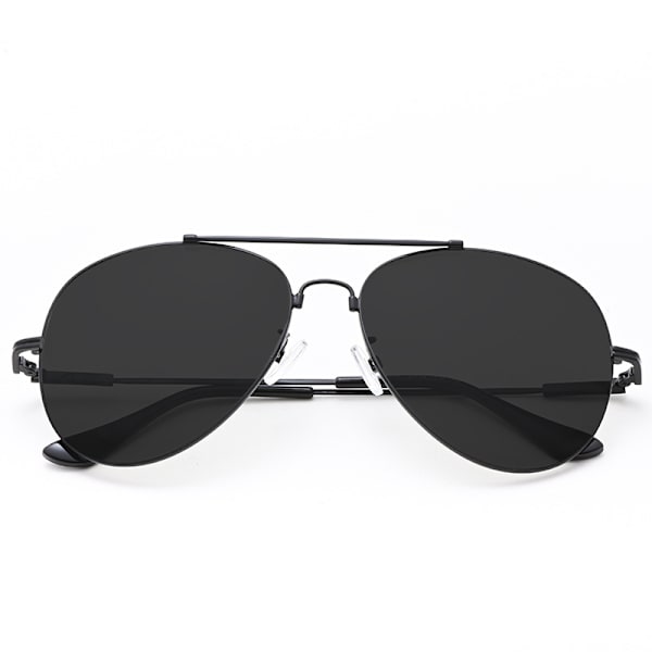 1 stk. (sort) Klassiske Pilot Metal Frame Spejl Linse Solbriller