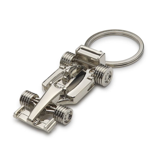 Luova metalliavainperä 3D-miniatyyrikilpa-autoavainperä Kiinteä autoavainperä Kilpa-avainperä Auton avaimen riipus Loistava lahja minulle