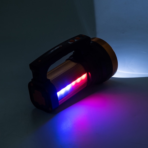 LED-lygte genopladelig - 8000 Lumens Super Bright håndholdt blitz