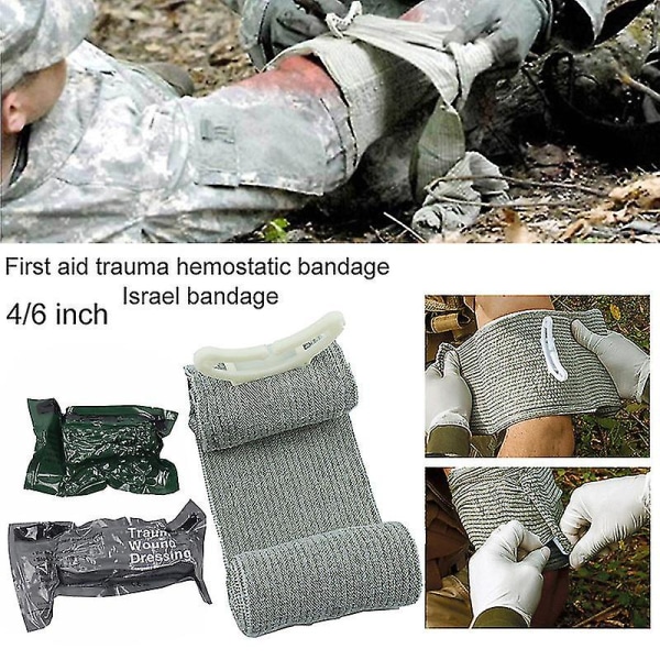 3kpl Erste-Hilfe-Hämostatische Bandage - Israelische Notfallbanda