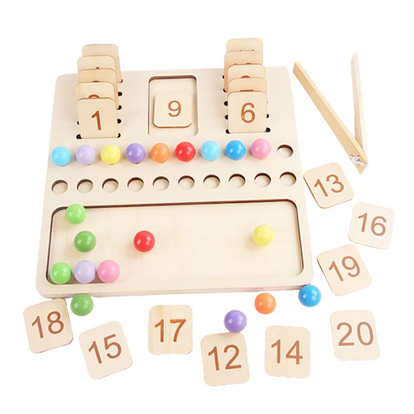 Barnens matematik inlärningsleksak pedagogiskt spel Montessor