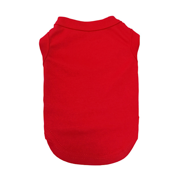 2 kpl PET-puuvillaa Minimalistinen Koiran T-paita (Punainen ja Vaaleanpunainen S), Leikattu
