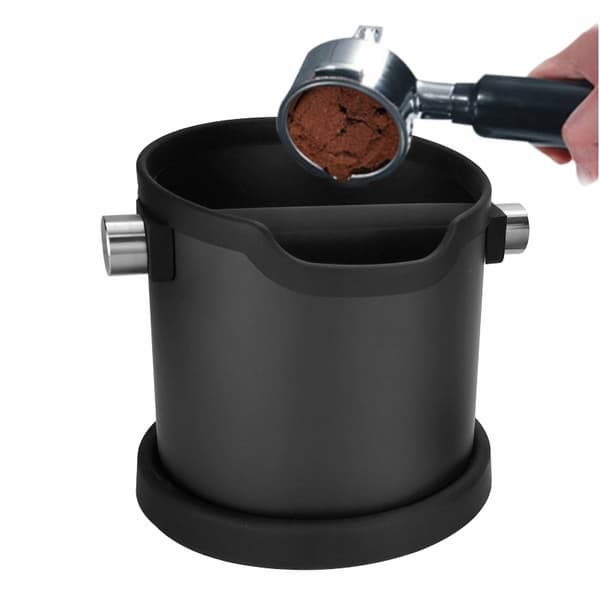 Kaffegrumsbeholder i rustfrit stål, beholder til opsamling af kaffegrums