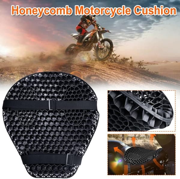 Motorcykelsitsdyna, Motorcykel 3D Honeycomb Stötdämpande Sits