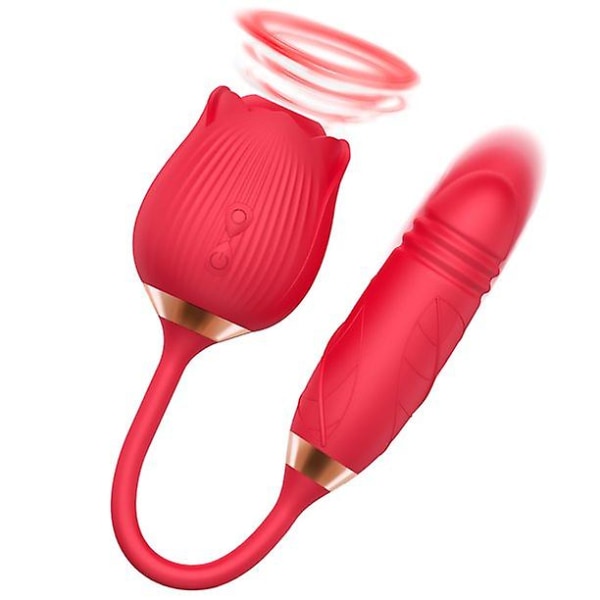 Rose Toy Vibrator for kvinner, Qi-eu Vibratorer med Vibrerende F.eks