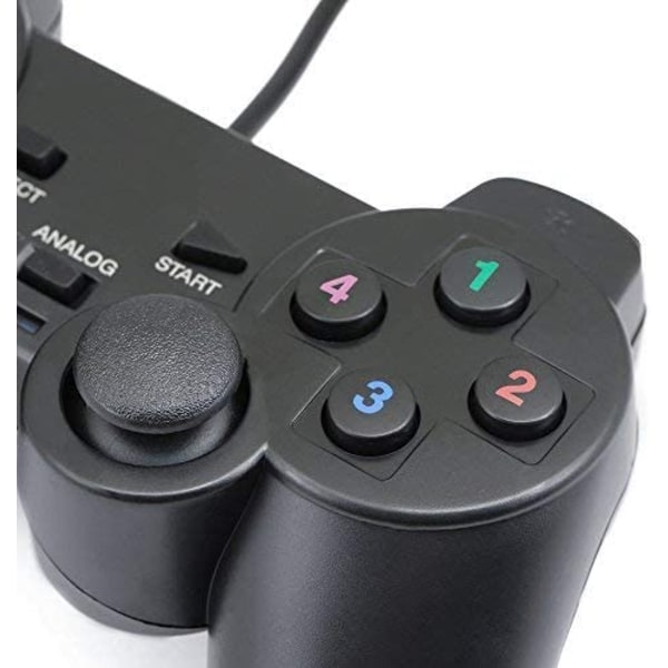 Kabelansluten USB Gamepad Game Gaming Controller Joypad Joystick för PC