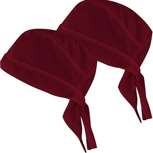 Vinröd - 2 stycken Kökshatt Kockhatt Kockhatt Kockhatt Kockhatt