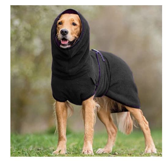 Hunde badekåbe i frotté til tørring