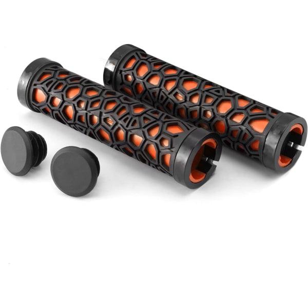 1 par MTB styrehåndtak, acex ergonomisk sykkelgrep 2 endestykker,
