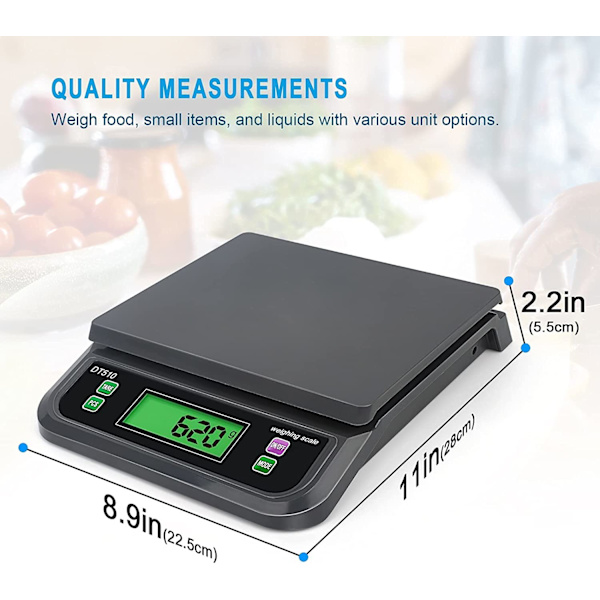 Elektroninen keittiövaaka 30kg/1g, digitaalinen ruoka-asteikko Home Cooki