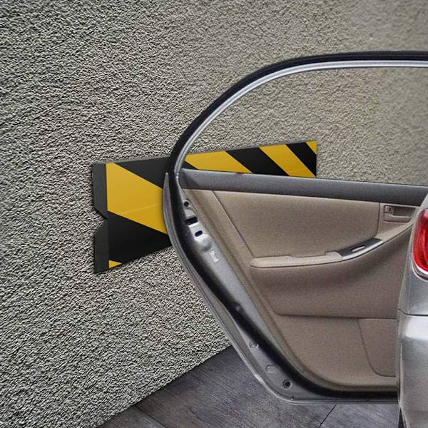 2 kappaletta itseliimautuvaa vaahtomuovikulmasuojaa, 40x15 cm auton ovisuojat, itseliimautuva vaahtomuovinen autotallin puskuri pylväisiin, puistoon, autotallin oveen, kulmaan, seinään (keltainen musta)
