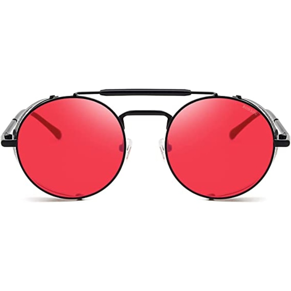 Stil runde vintage polariserte solbriller Retro Glasses Protectio