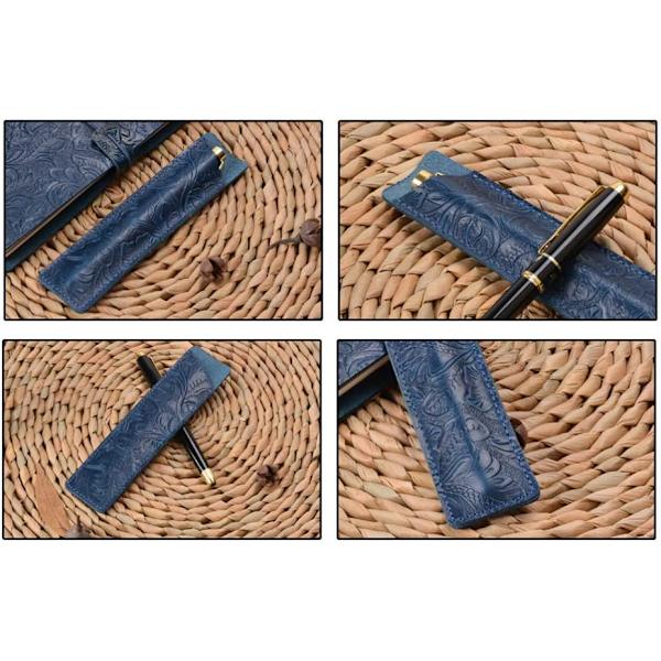 Vintage skinnpenn etui veskeholder unik penn etui Carv