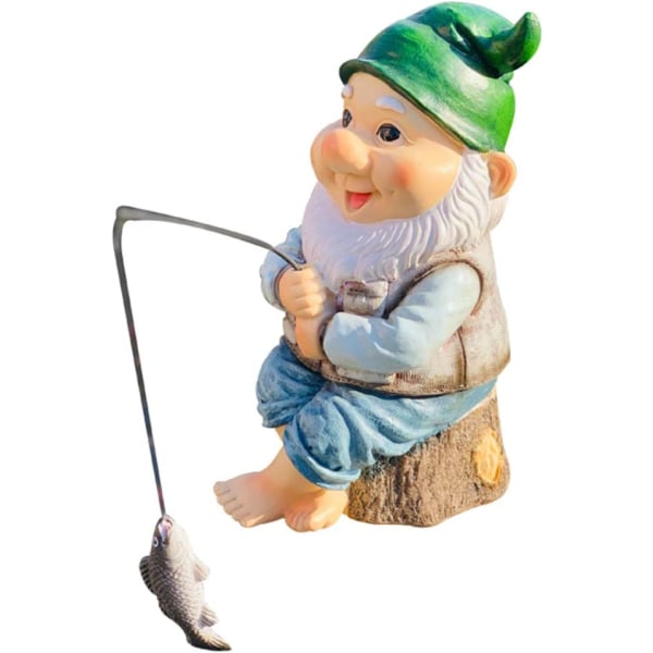 Garden Gnome Ornaments, Fisherman Statues, Garden Accessorie