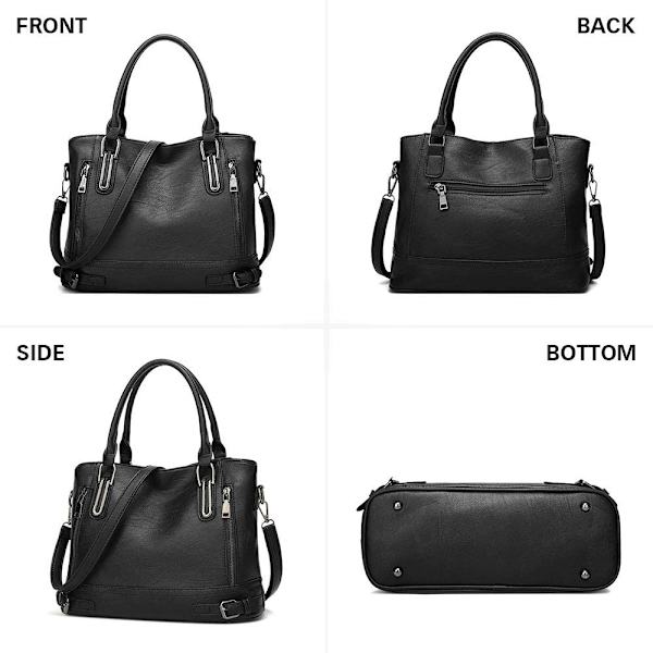 Damer Læder Håndtaske Designer Top-Handle Taske Vintage Tote Cros