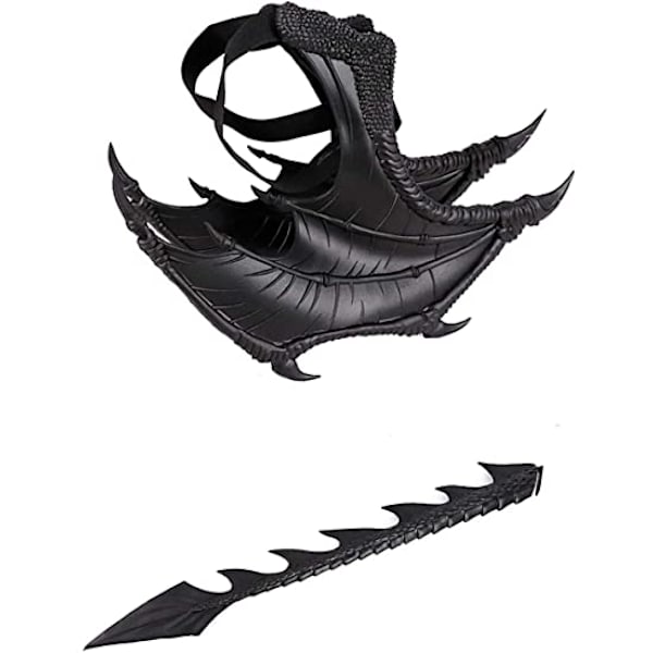 Barnens drakevingar kostym dinosauriesvans mask set C