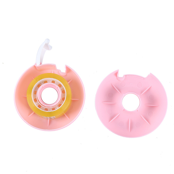 Blå Donutformad Tejpdispenser, 7.5*7.5*3cm Mini Tejpdispenser