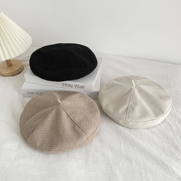 2PCS Høst og vinter beret damer mais grill lue søt smerte