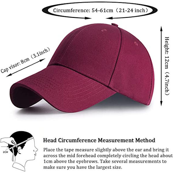 Baseball Cap, Trucker Cap Snapback Hat til Sport Hip Pop Golf