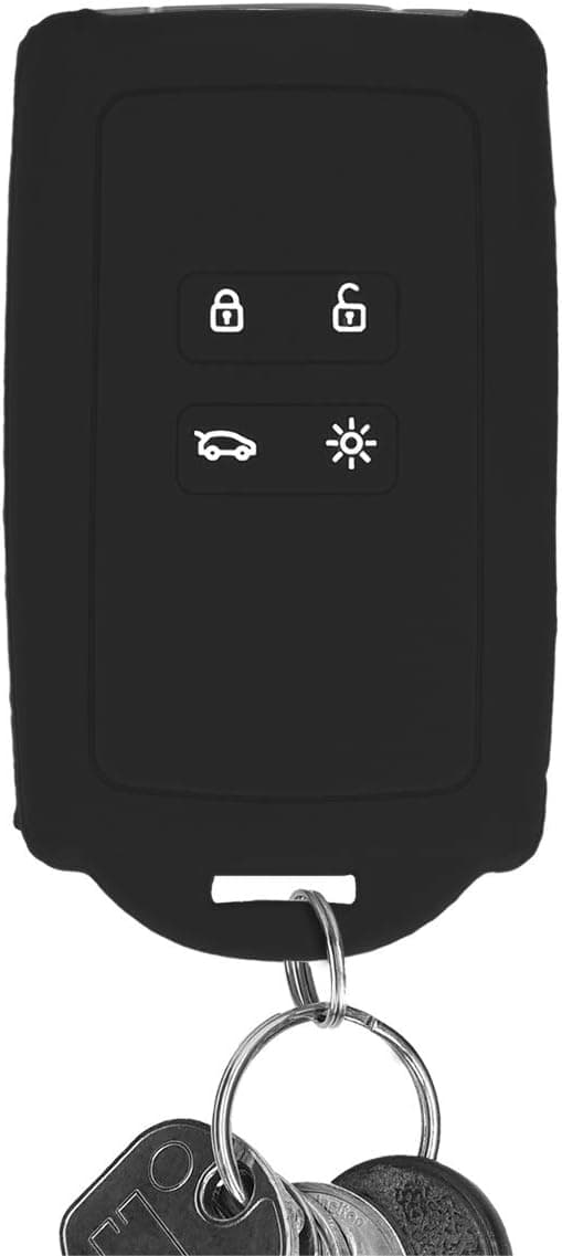 Sort nøgletilbehør til Renault Smart Key 4 knapper