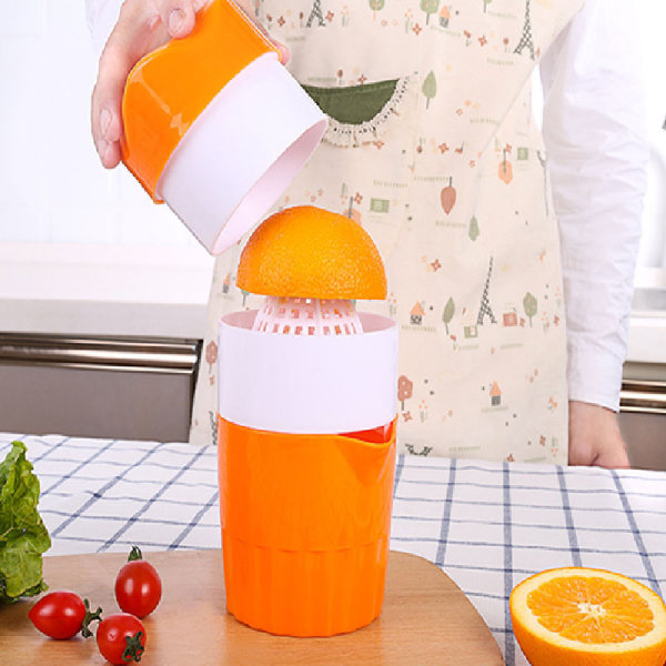 Orange 2stk Manuelle Juicer, 2stk Juicer Easy Juice Squeezer Manu
