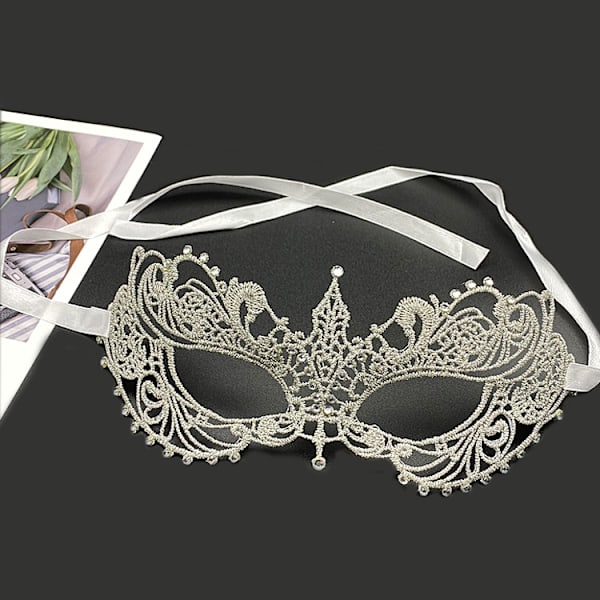 Fest Blonder Maske Halloween Halv Ansigt Styling og Sexet Kostume Par