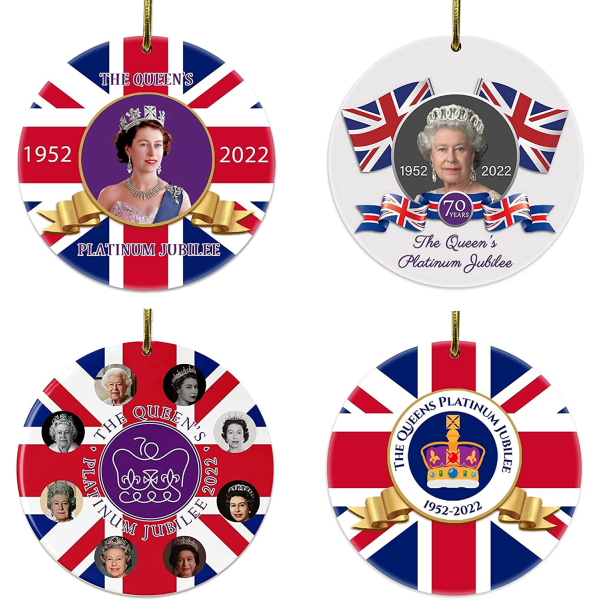 Dronning Elizabeth II Platinum Jubilee 70 Commemorative Ornamen