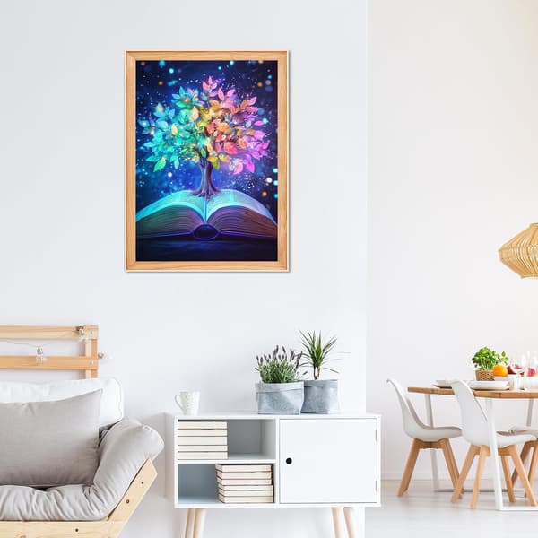 Diamantmålning, Träd Diamantmålning 30x40cm