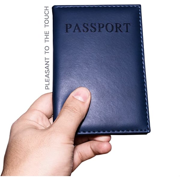 Passholder (svart), reiselommebok, liten dokumentarrangør