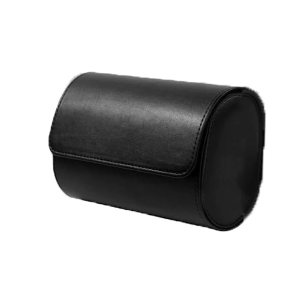 Röd klockrulle resefodral klockbox organizer för män med 2 fack