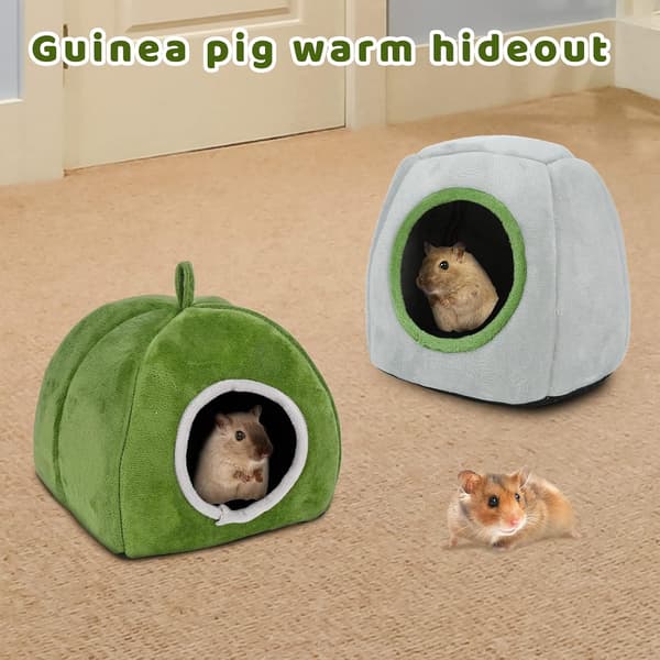 2 st Guinea Pig Bed Cozy Hamster Bur H